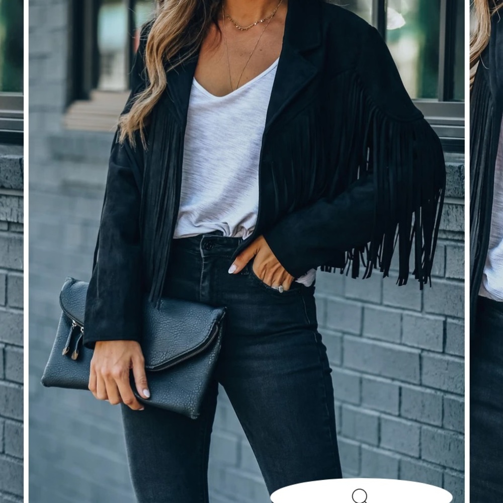 VICI black fringe jacket